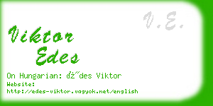 viktor edes business card